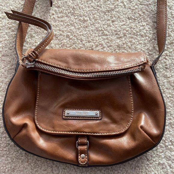 Vintage Nine West Brown Leather Bag - Picture 1 of 4